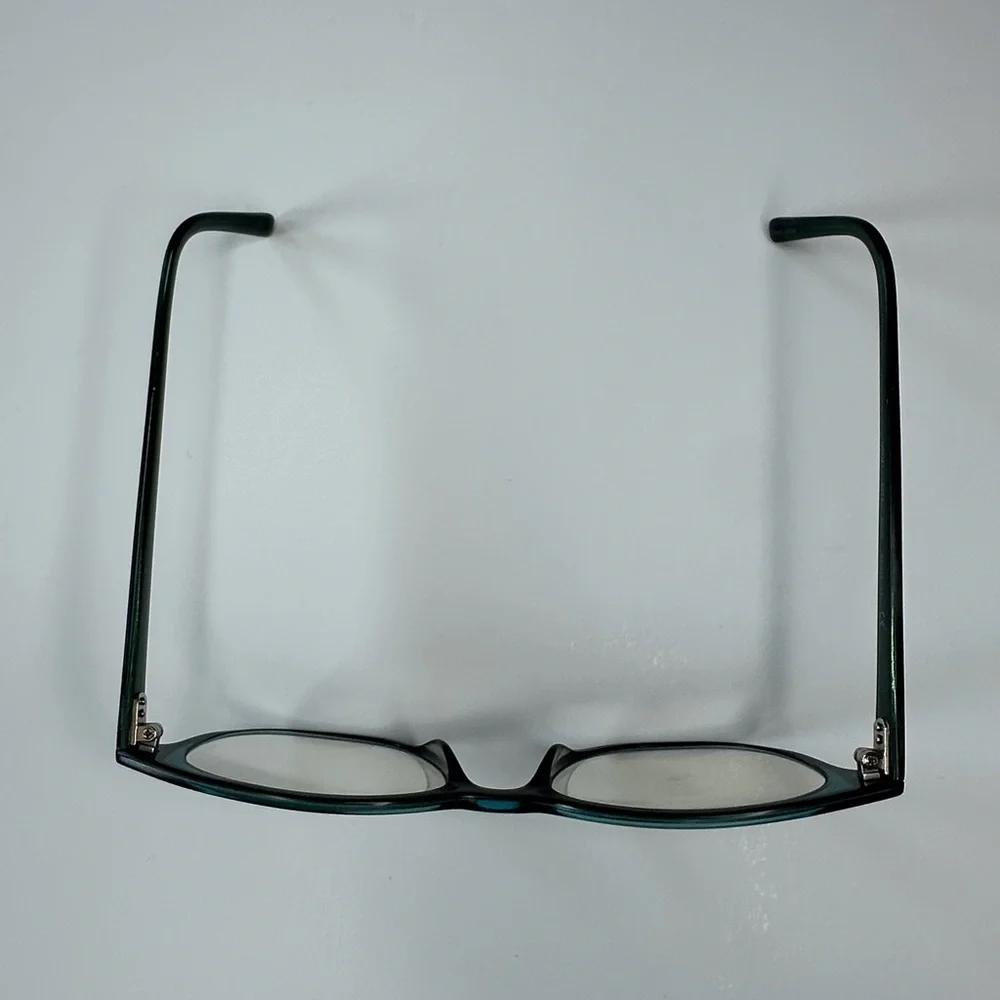 Missoni teal women’s‎ eyeglasses w/ magnetic closure brown case & cleaning cloth
